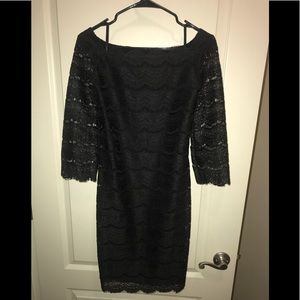 White House Black Market Lace Black Dress